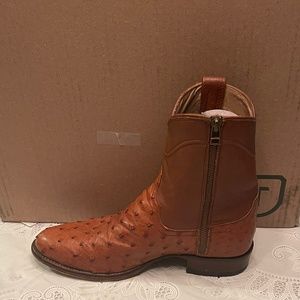 Tecovas ostrich skin boots